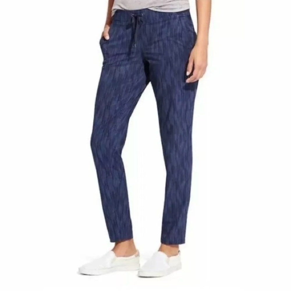 ATHLETA- Stride Midtown Ankle Pants Navy